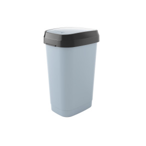 Cos gunoi Dual Swing, gri - 50 litri