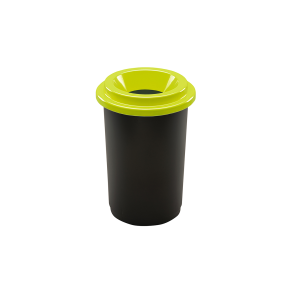 Cos gunoi colectare selectiva, 90 litri, capac deschis