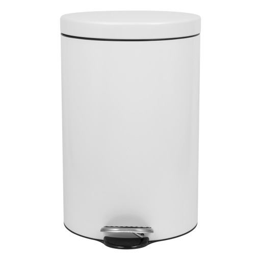 Cos gunoi otel cu pedala - 5 litri, soft close, alb