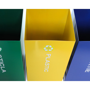 Set cos gunoi colectare selectiva, cos reciclare gunoi - 3*66 litri