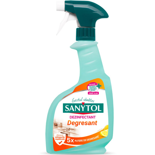 Dezinfectant ultradegresant bucatarie Sanytol, 500 ml