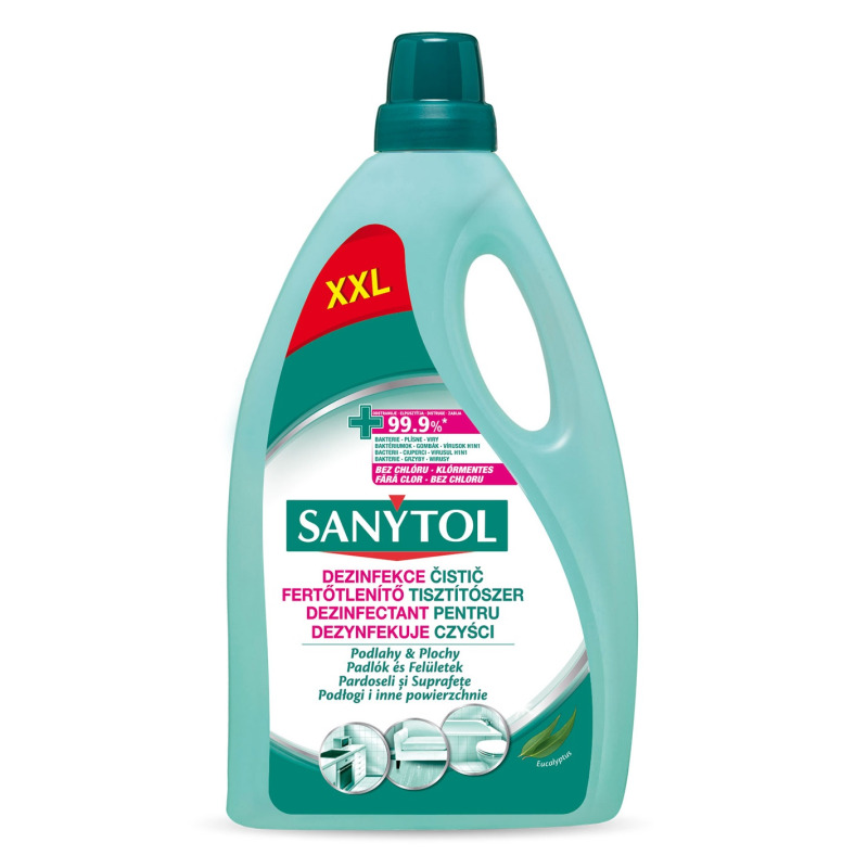Detergent dezinfectant universal pardoseli si suprafete Sanytol, 5 litri