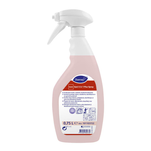 Detergent dezinfectant cu efect detartrant și dezodorizant grupuri sanitare TASKI Sani 4 in 1...