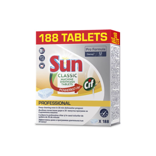 Tablete masina de spalat vase Cif Pro Formula All in1, 188 bucati