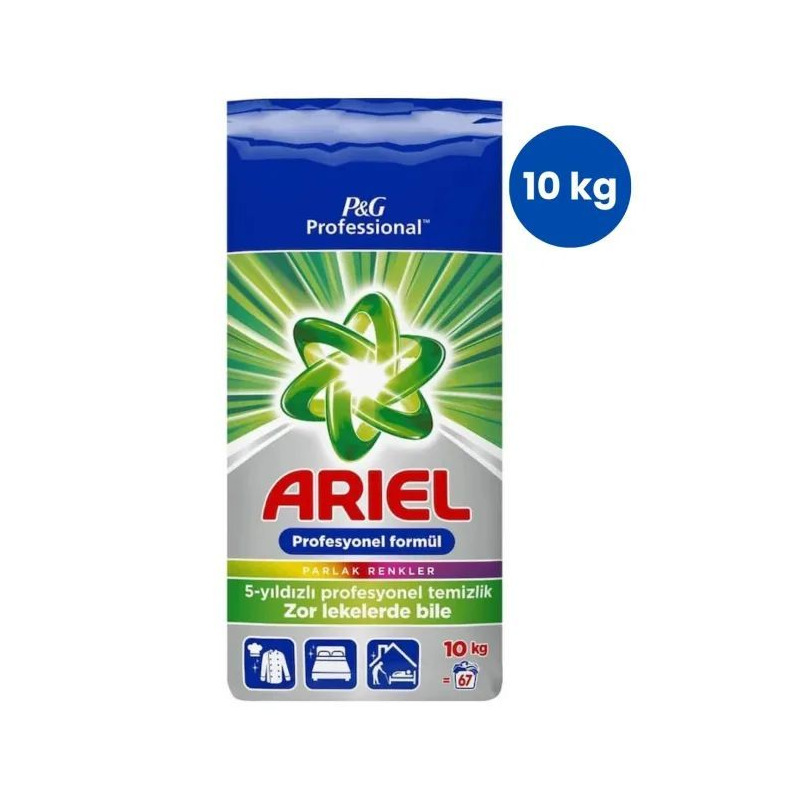 Ariel Professional detergent rufe automat, 10 kg, 67 spalari
