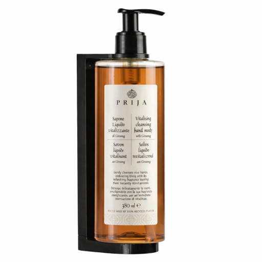 Pachet dispenser hotelier sampon si gel dus + suport perete, Prija Ginseng 380 ml