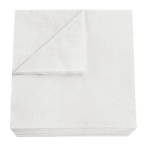 Servetele de masa albe 33*33, 2 straturi, 250 buc/pach