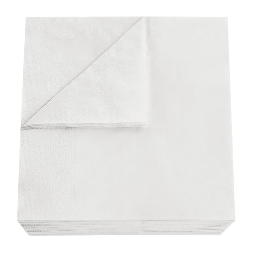 Servetele de masa albe 33*33, 2 straturi, 250 buc/pach