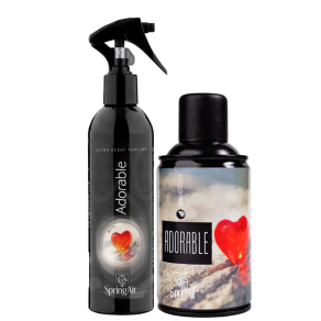 Pachet Spring Air Adorable - Odorizant Camera si textile + Rezerva Odorizant Camera