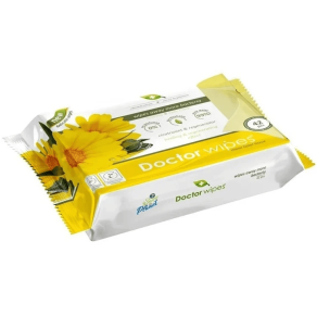 Hartie igienica umeda Doctor Wipes, cu extract de galbenele, 42 buc/ pachet