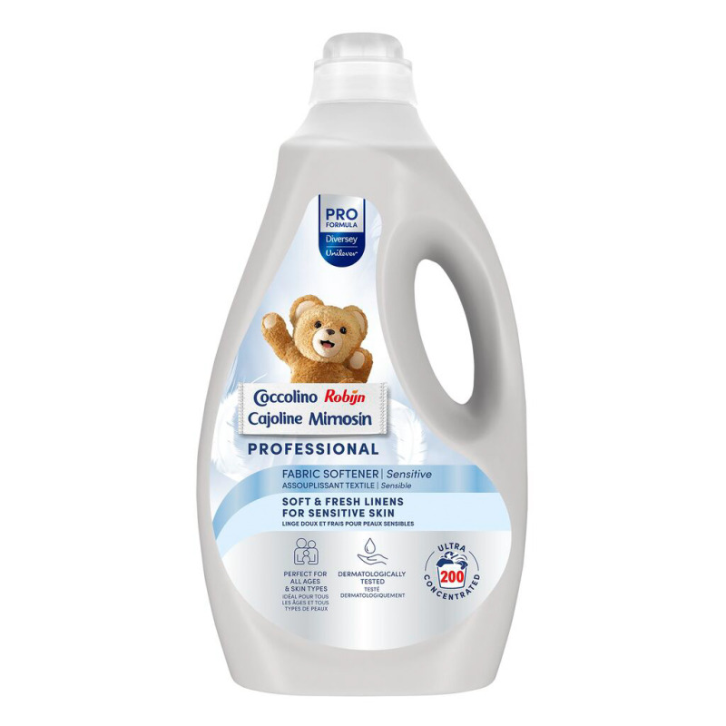 Coccolino Professional Sensitive, balsam de rufe, Concentrate - 5 litri