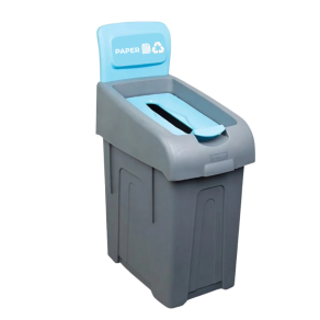 Cos gunoi colectare selectiva, albastru/ hartie, PP Premium, 50 litri