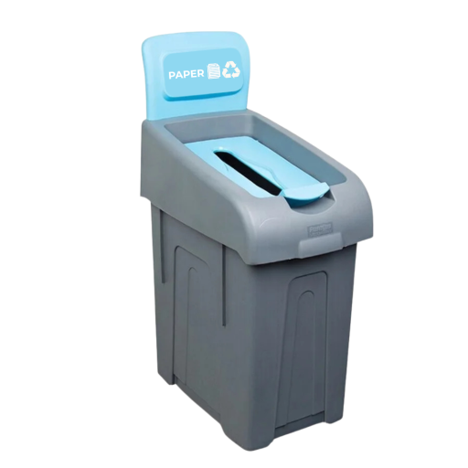 Cos gunoi colectare selectiva, albastru/ hartie, PP Premium, 50 litri