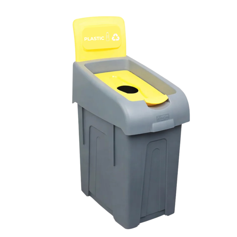 Cos gunoi colectare selectiva, galben/ plastic, PP Premium, 50 litri