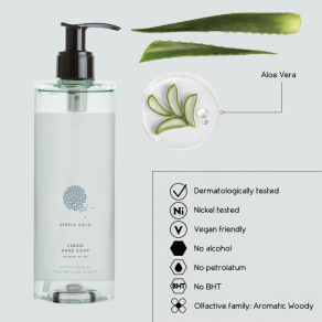Pachet dispenser hotelier sapun lichid + suport perete, Geneva Guild 380 ml