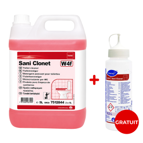 Promo Detergent detartrant grupuri sanitare - Sani Clonet Taski, 5 litri + Pulverizator - Taski...