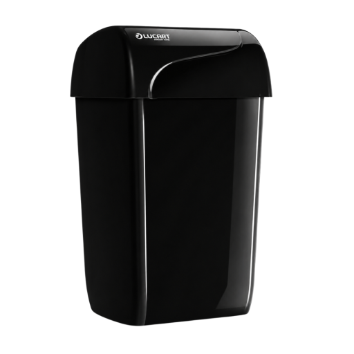 Cos gunoi Lucart negru, plastic ABS - 43 litri
