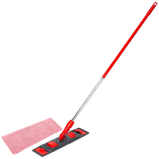 Set mop profesional Esenia Wings System, 40 cm rosu + maner aluminiu