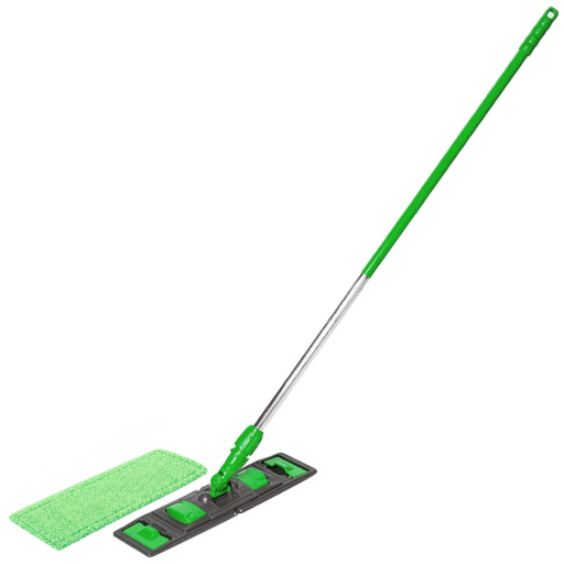 Set mop profesional Esenia Wings System, 40 cm verde + maner aluminiu