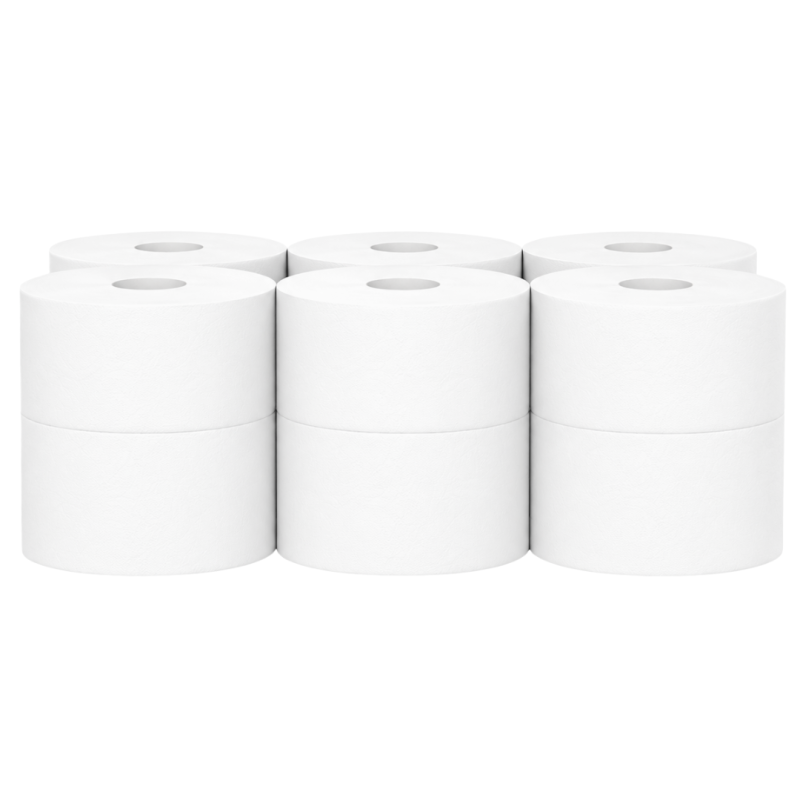 Hartie igienica celuloza pura, extra alba, Mini Jumbo, 300 grame
