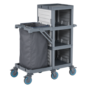 Carucior hotelier camerista multifunctional, curatenie si lenjerie