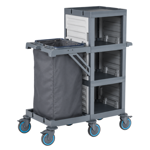 Carucior hotelier camerista multifunctional, curatenie si lenjerie
