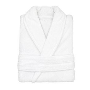 Halat hotelier frotir, bumbac pakistanez, L-XL, unisex, alb