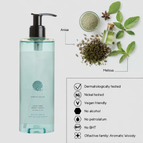 Dispenser hotelier sampon & gel de dus 2 in 1, Geneva Guild 380 ml