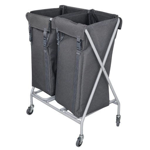 Carucior hotelier lenjerie rufe murdare, pliabil - 2 * 100 l