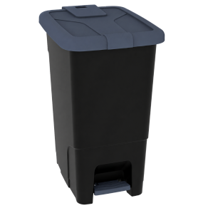 Cos de gunoi cu pedala Slim 30 litri, negru