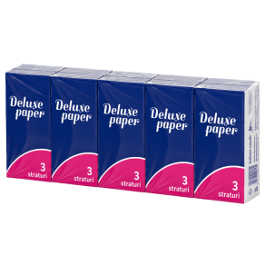 Batiste nazale Deluxe Paper, 3 straturi, 10 buc/ pachet