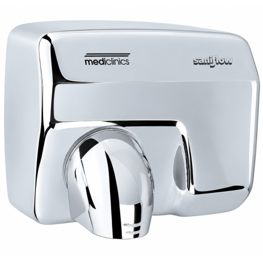 Uscator maini Mediclinics SANIFLOW, inox lucios