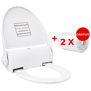 Pachet Capac toaleta cu buton + 2 x role folie, 135 utilizari