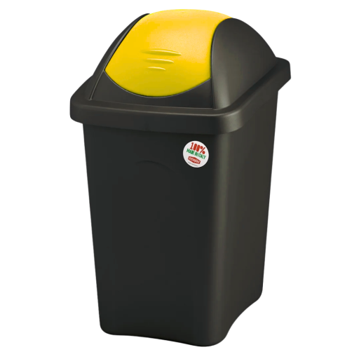 Cos gunoi colectare selectiva Multipat, 60 litri, galben