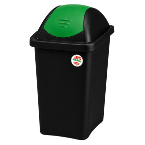 Cos gunoi colectare selectiva Multipat, 60 litri, verde