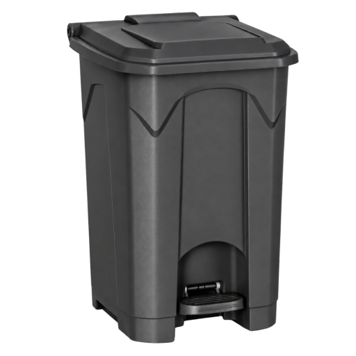 Cos de gunoi industrial cu pedala, 45 litri, gri