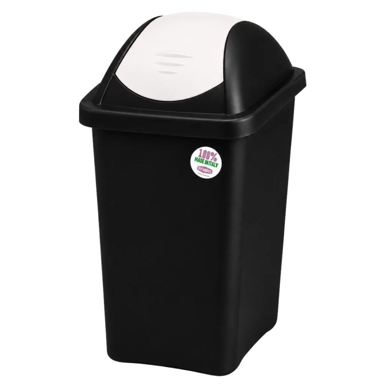 Cos gunoi colectare selectiva Multipat, 60 litri, alb
