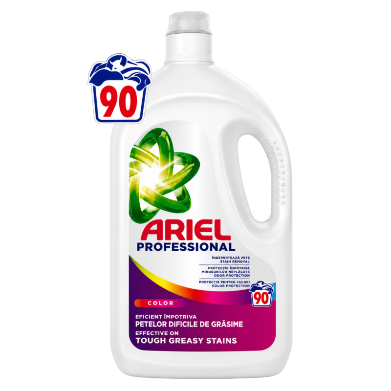 Ariel Professional Color, detergent rufe automat, 4.05 l, 90 spalari