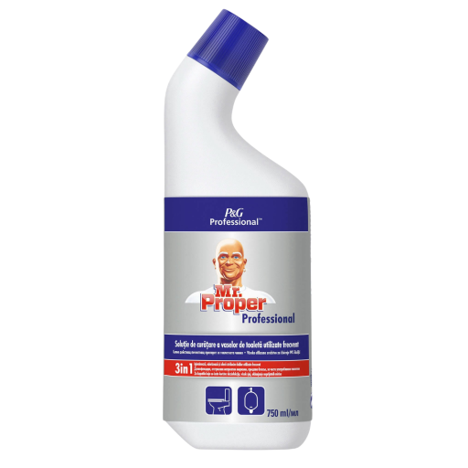 Detergent curatare vase toaleta, Mr. Proper Professional Toilet, 750 ml