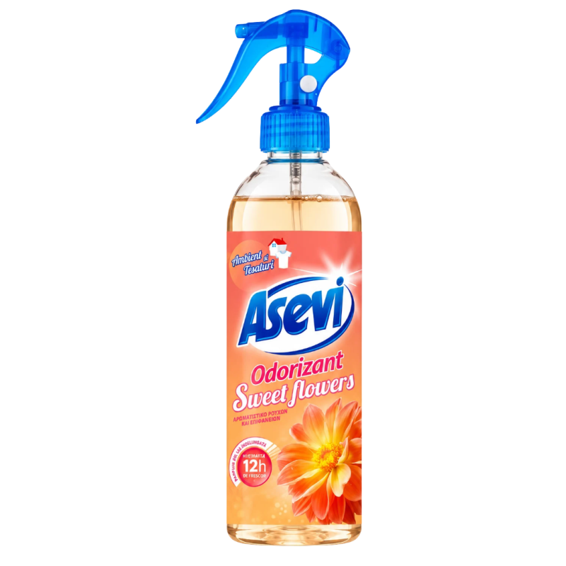 Odorizant camera si textile Asevi Sweet Flowers, 400 ml