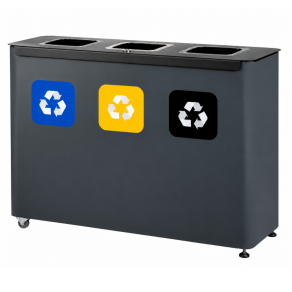 Cos gunoi colectare selectiva premium EKO STAR, 3*60 litri