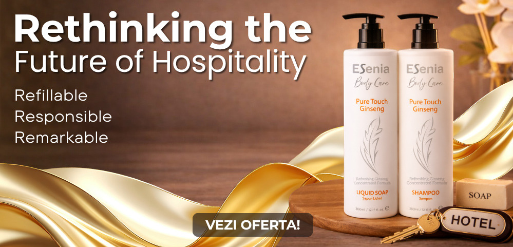 ESENIA - Dispensere hoteliere Esenia pentru sampon, gel de dus, sapun lichid 